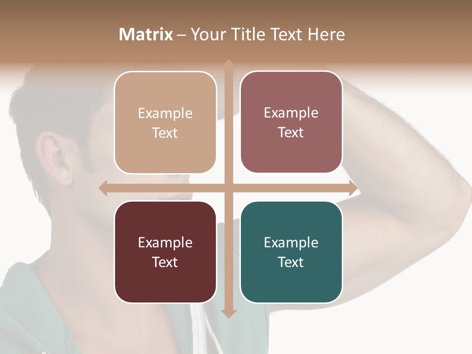 A Man Is Holding His Hand To His Head PowerPoint Template