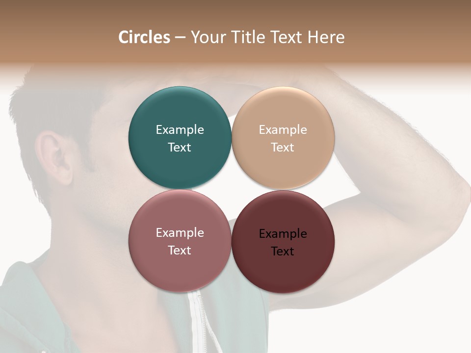 A Man Is Holding His Hand To His Head PowerPoint Template