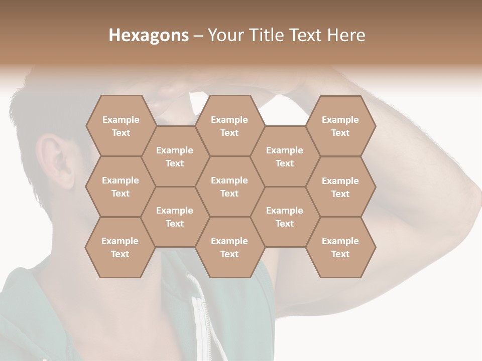 A Man Is Holding His Hand To His Head PowerPoint Template