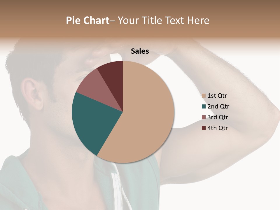 A Man Is Holding His Hand To His Head PowerPoint Template