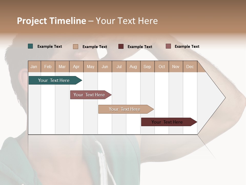 A Man Is Holding His Hand To His Head PowerPoint Template