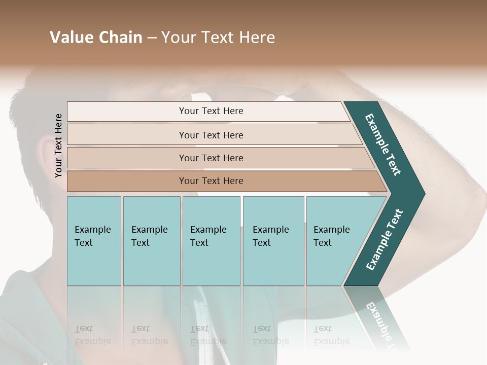A Man Is Holding His Hand To His Head PowerPoint Template