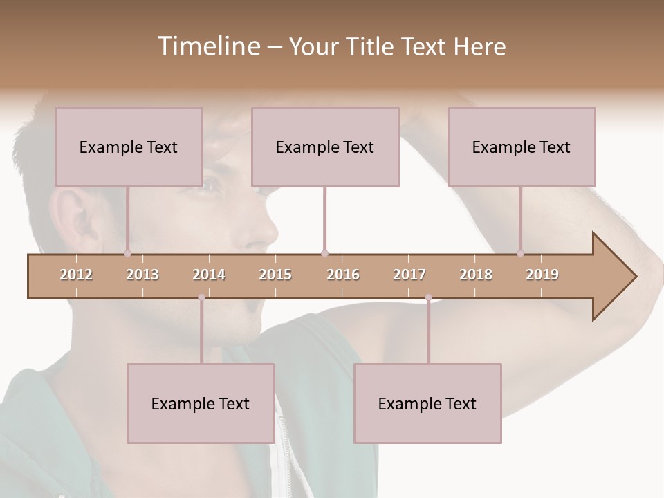 A Man Is Holding His Hand To His Head PowerPoint Template