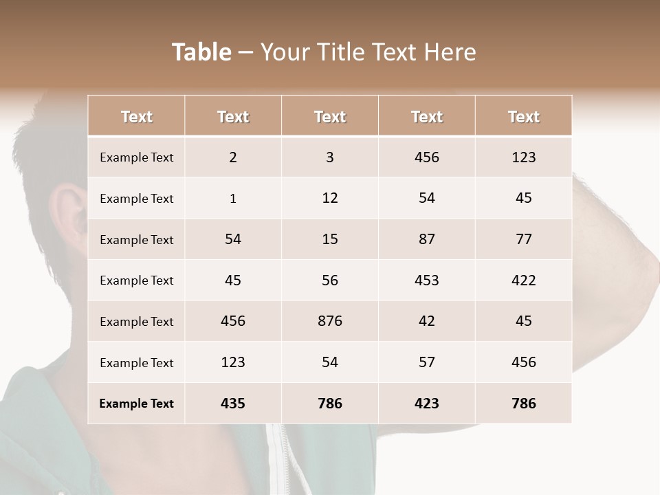 A Man Is Holding His Hand To His Head PowerPoint Template