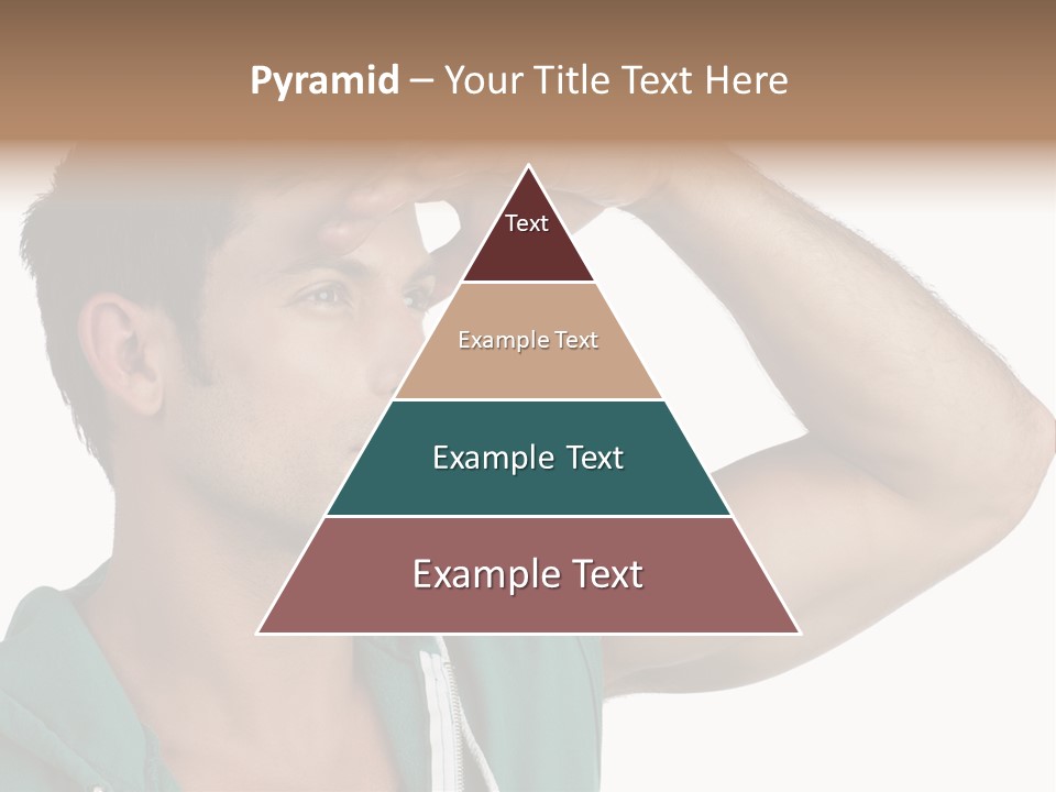 A Man Is Holding His Hand To His Head PowerPoint Template