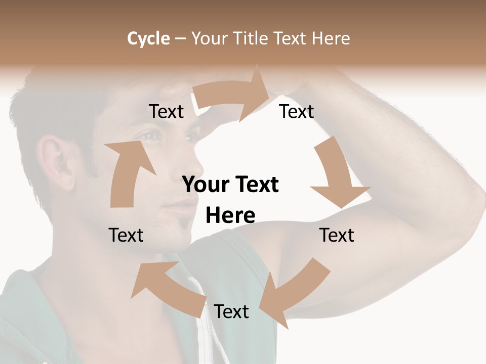 A Man Is Holding His Hand To His Head PowerPoint Template