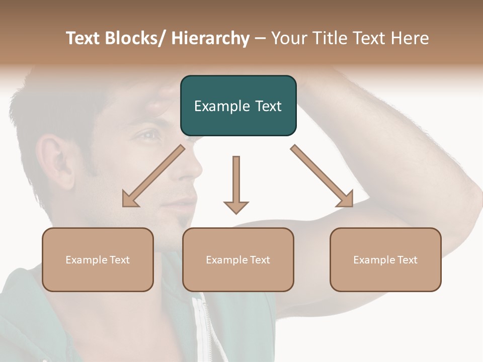 A Man Is Holding His Hand To His Head PowerPoint Template