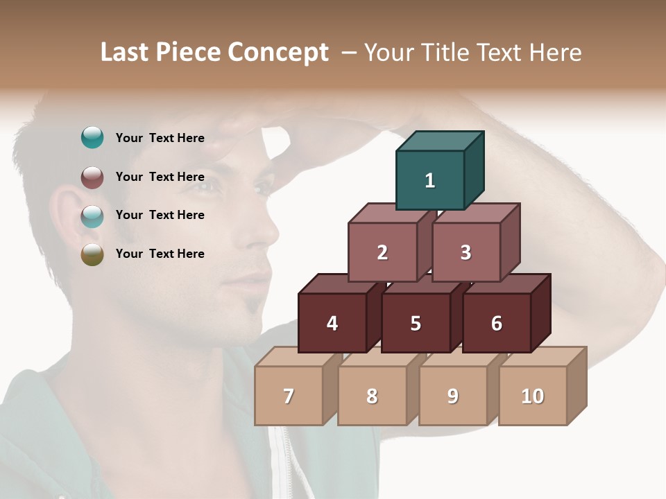 A Man Is Holding His Hand To His Head PowerPoint Template