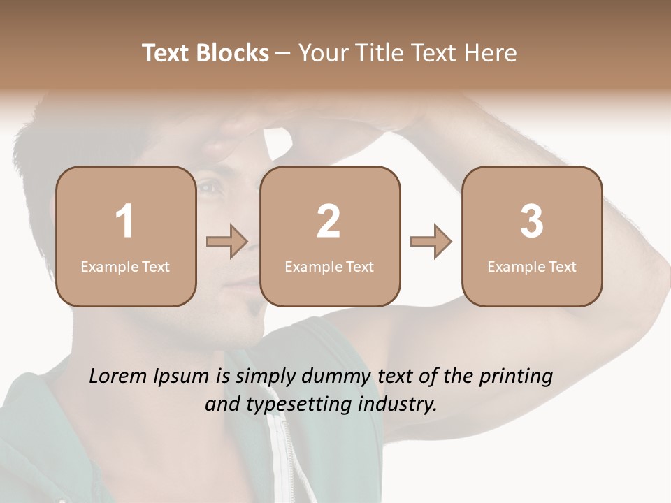 A Man Is Holding His Hand To His Head PowerPoint Template