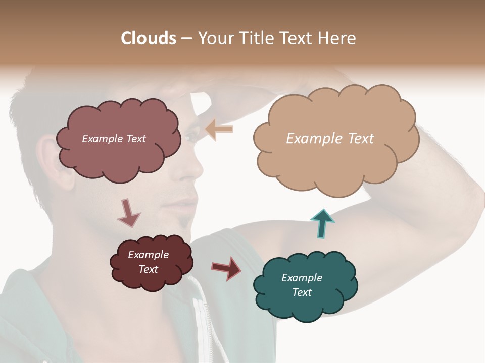 A Man Is Holding His Hand To His Head PowerPoint Template