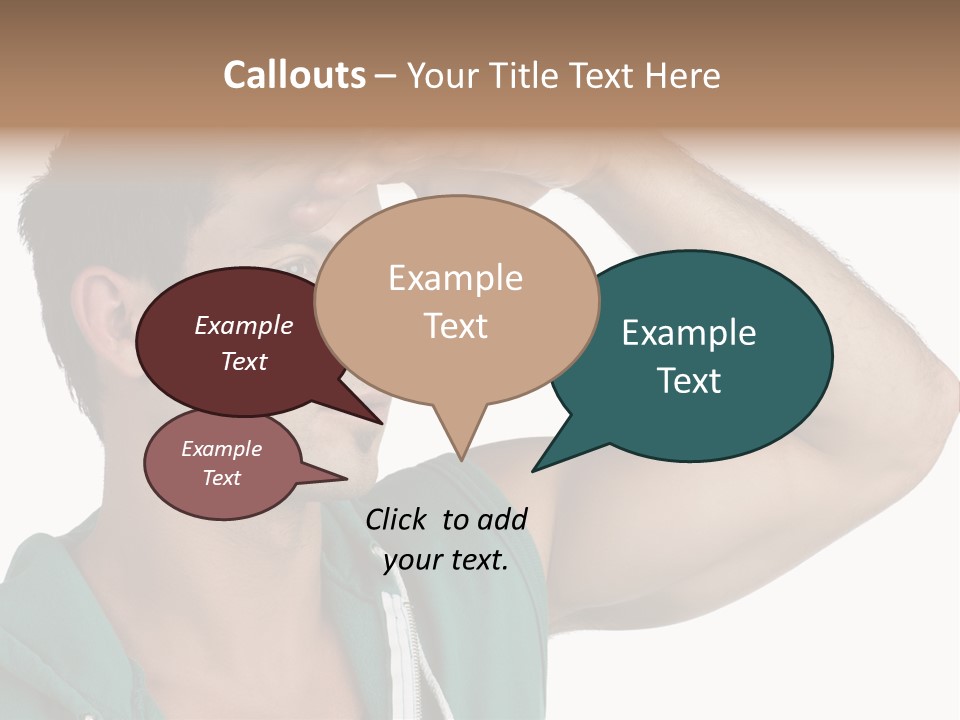 A Man Is Holding His Hand To His Head PowerPoint Template