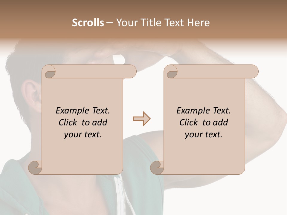 A Man Is Holding His Hand To His Head PowerPoint Template