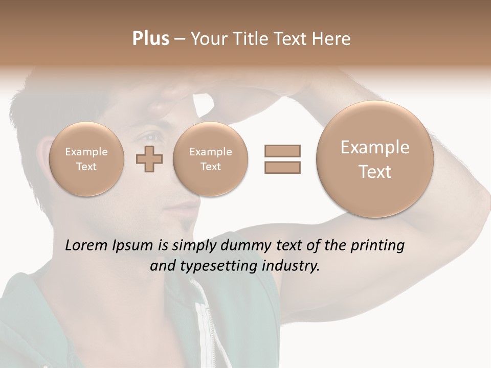 A Man Is Holding His Hand To His Head PowerPoint Template