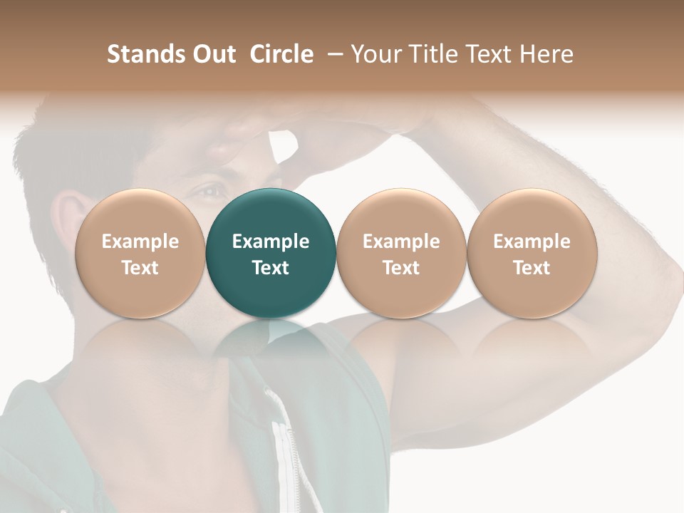 A Man Is Holding His Hand To His Head PowerPoint Template