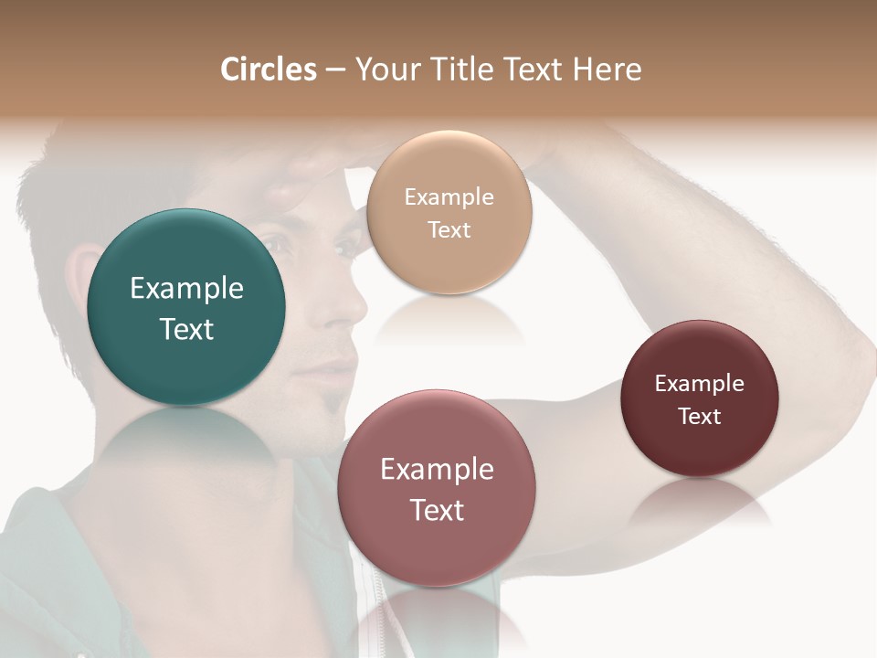 A Man Is Holding His Hand To His Head PowerPoint Template