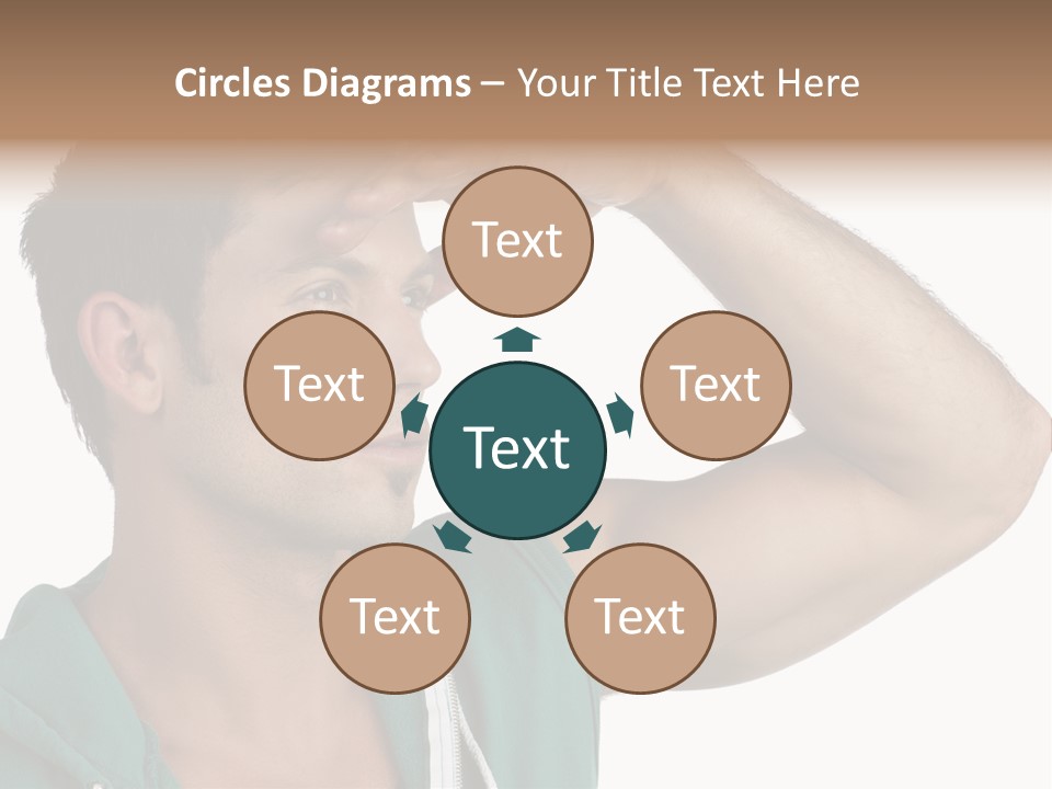 A Man Is Holding His Hand To His Head PowerPoint Template