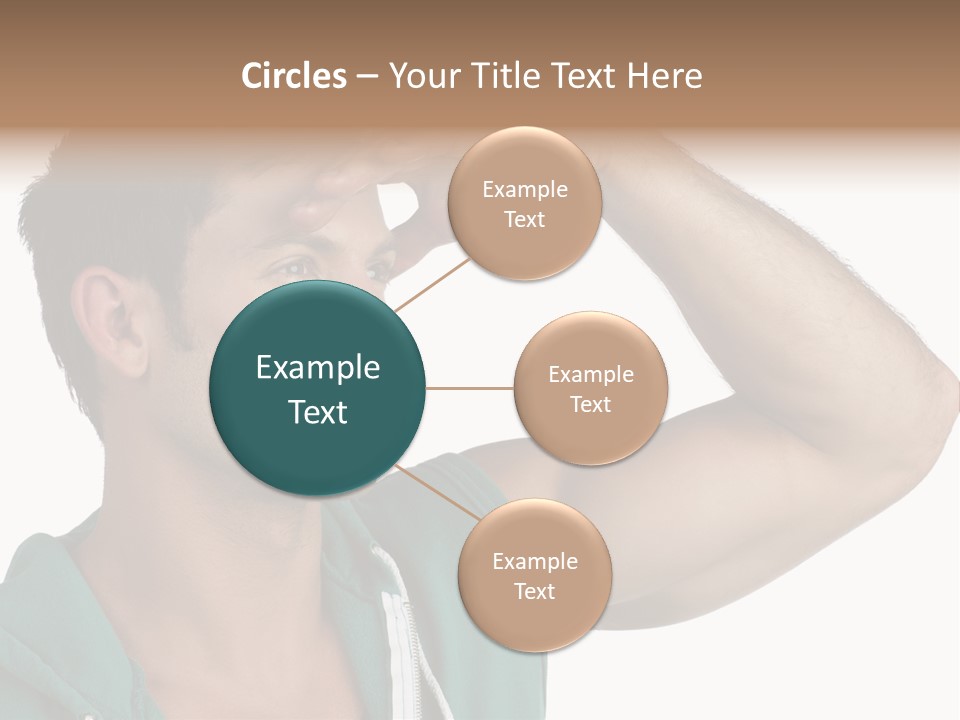 A Man Is Holding His Hand To His Head PowerPoint Template