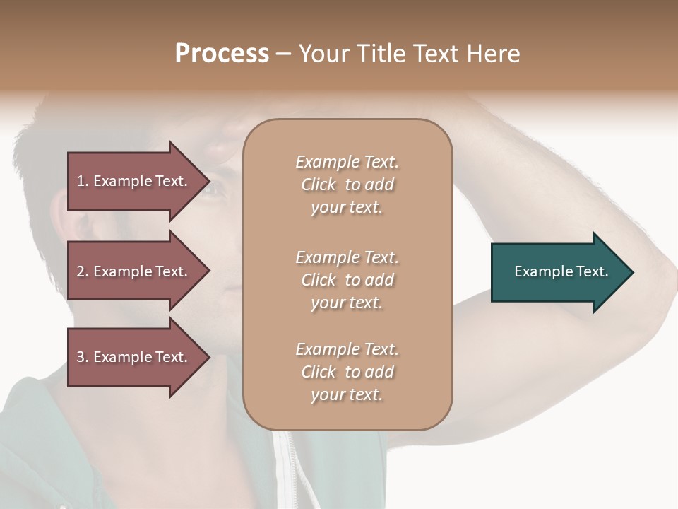 A Man Is Holding His Hand To His Head PowerPoint Template