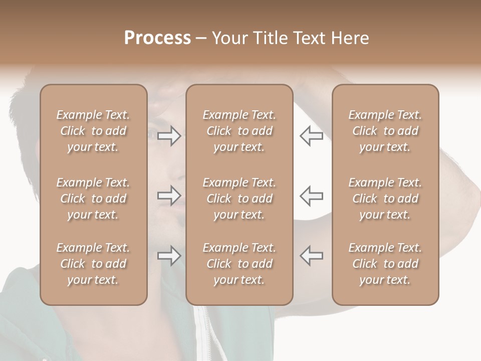 A Man Is Holding His Hand To His Head PowerPoint Template