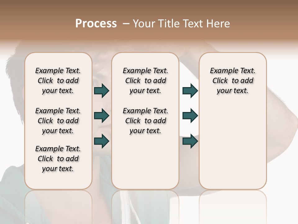 A Man Is Holding His Hand To His Head PowerPoint Template