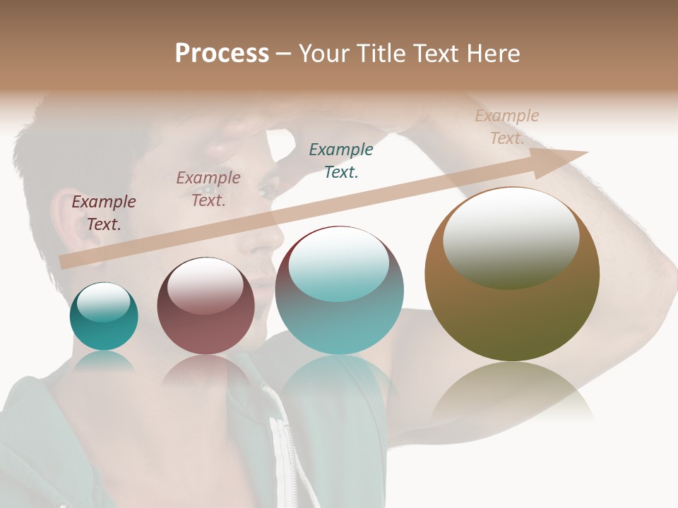 A Man Is Holding His Hand To His Head PowerPoint Template