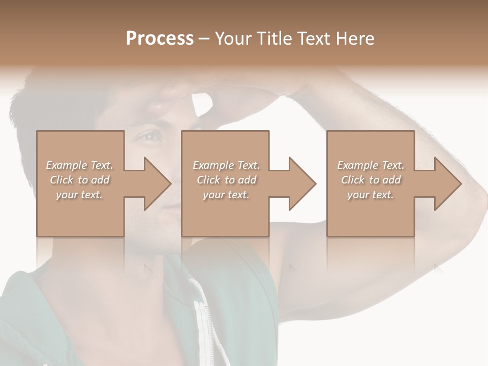 A Man Is Holding His Hand To His Head PowerPoint Template