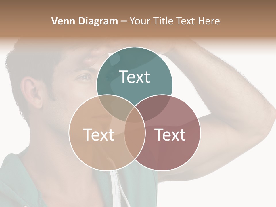 A Man Is Holding His Hand To His Head PowerPoint Template