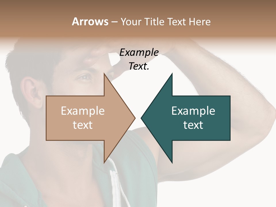 A Man Is Holding His Hand To His Head PowerPoint Template