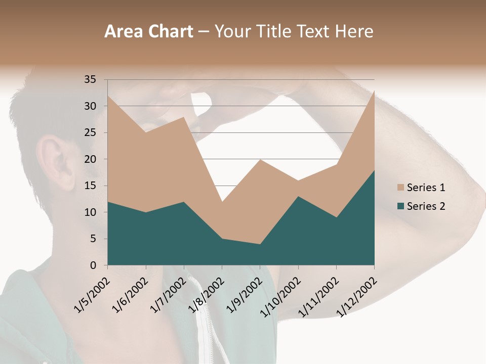 A Man Is Holding His Hand To His Head PowerPoint Template