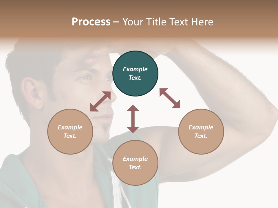 A Man Is Holding His Hand To His Head PowerPoint Template