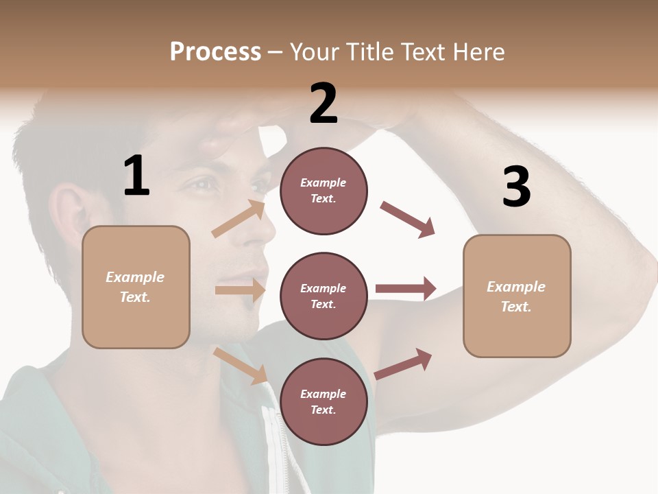 A Man Is Holding His Hand To His Head PowerPoint Template