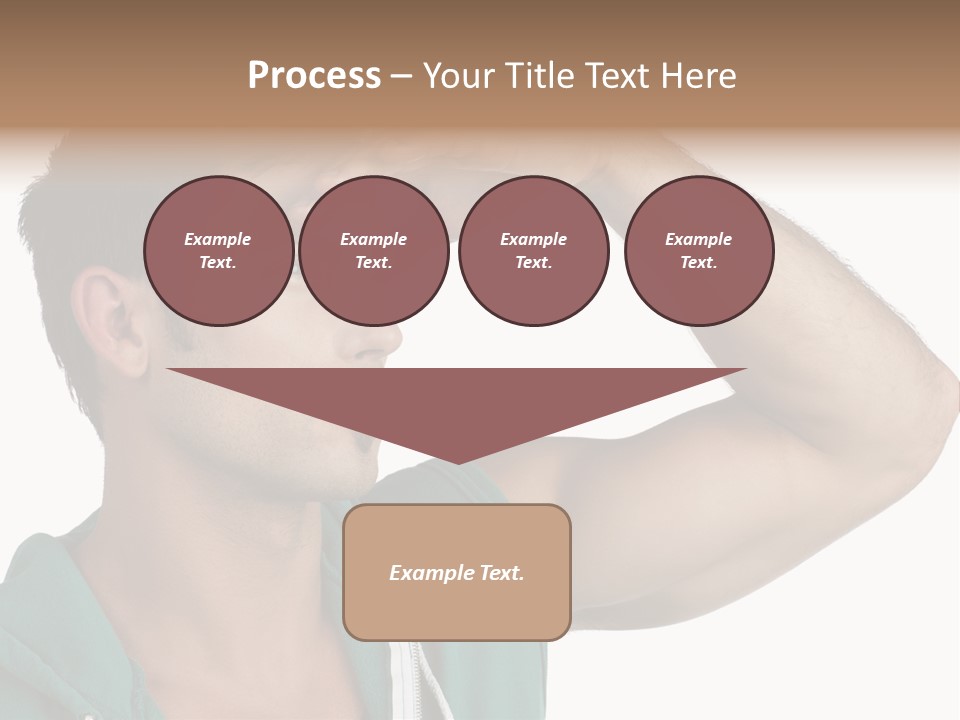 A Man Is Holding His Hand To His Head PowerPoint Template