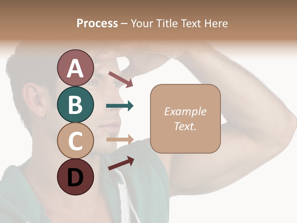 A Man Is Holding His Hand To His Head PowerPoint Template