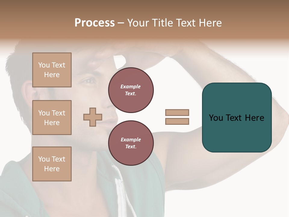 A Man Is Holding His Hand To His Head PowerPoint Template