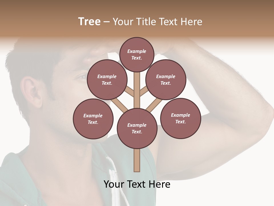 A Man Is Holding His Hand To His Head PowerPoint Template