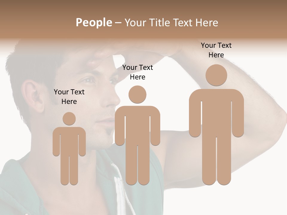 A Man Is Holding His Hand To His Head PowerPoint Template