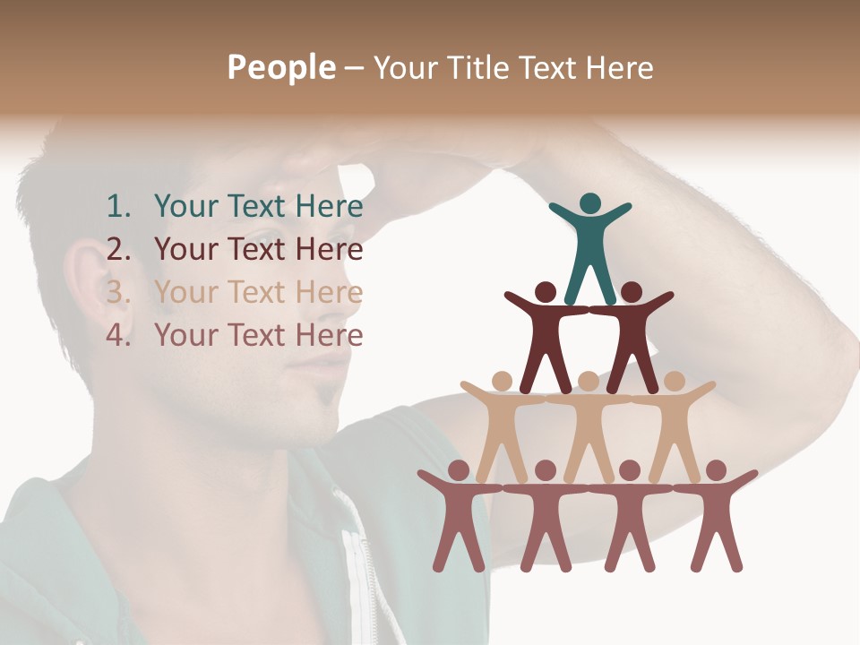 A Man Is Holding His Hand To His Head PowerPoint Template