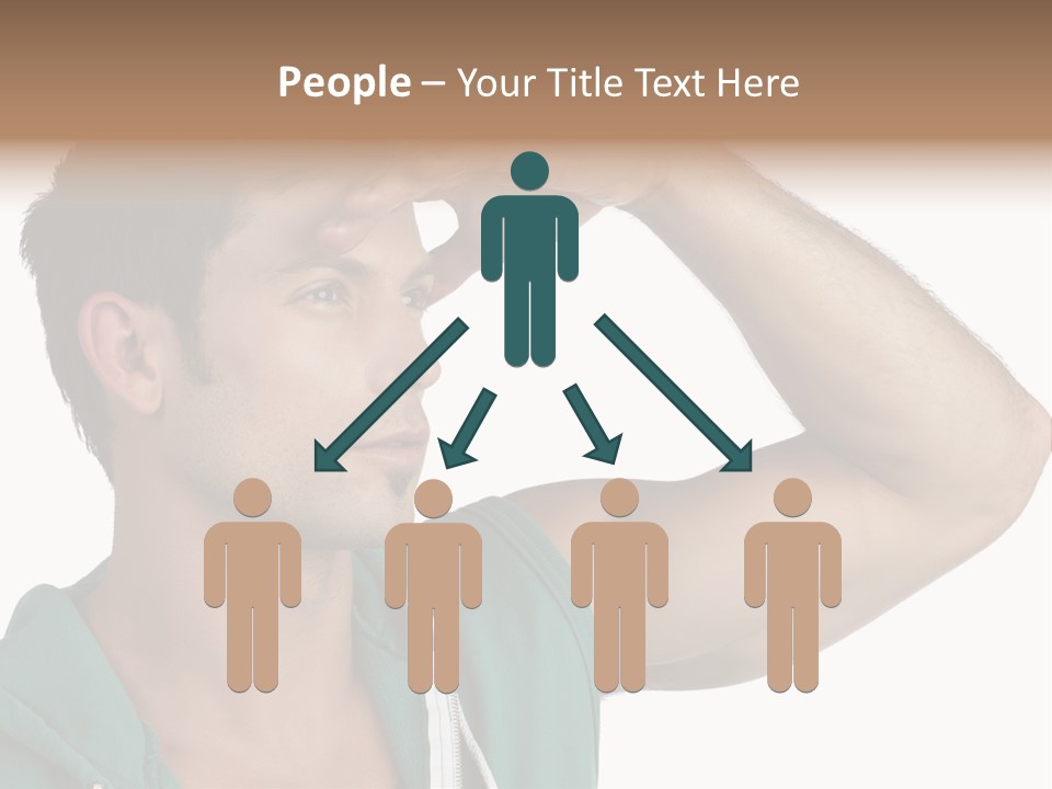 A Man Is Holding His Hand To His Head PowerPoint Template