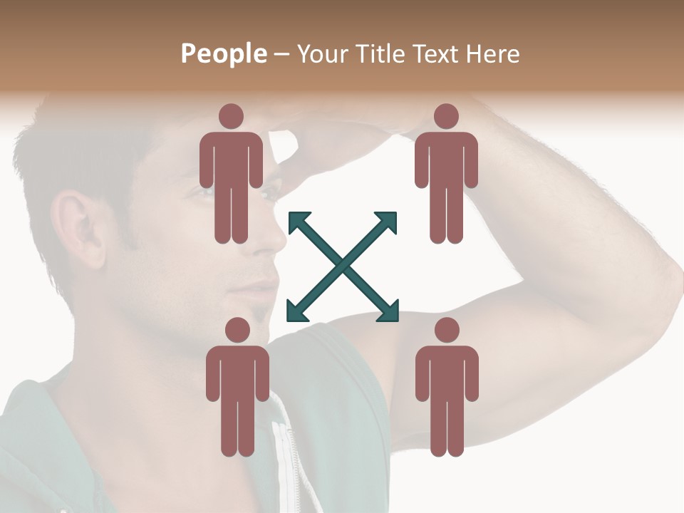 A Man Is Holding His Hand To His Head PowerPoint Template