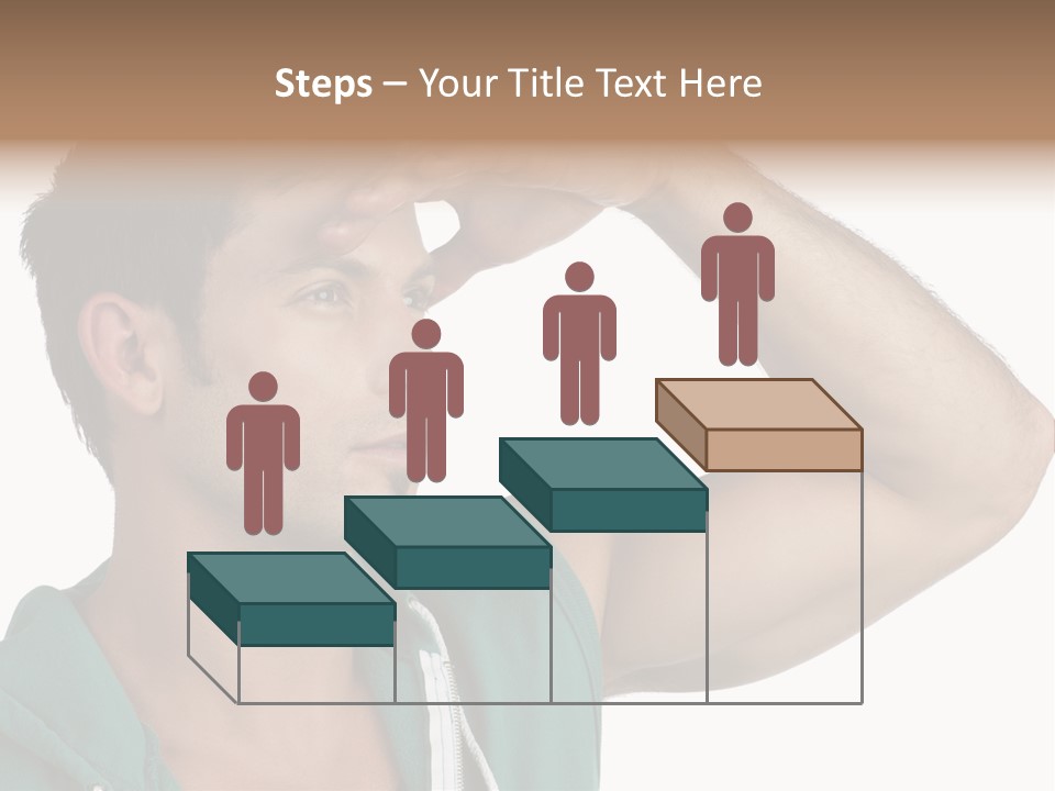 A Man Is Holding His Hand To His Head PowerPoint Template