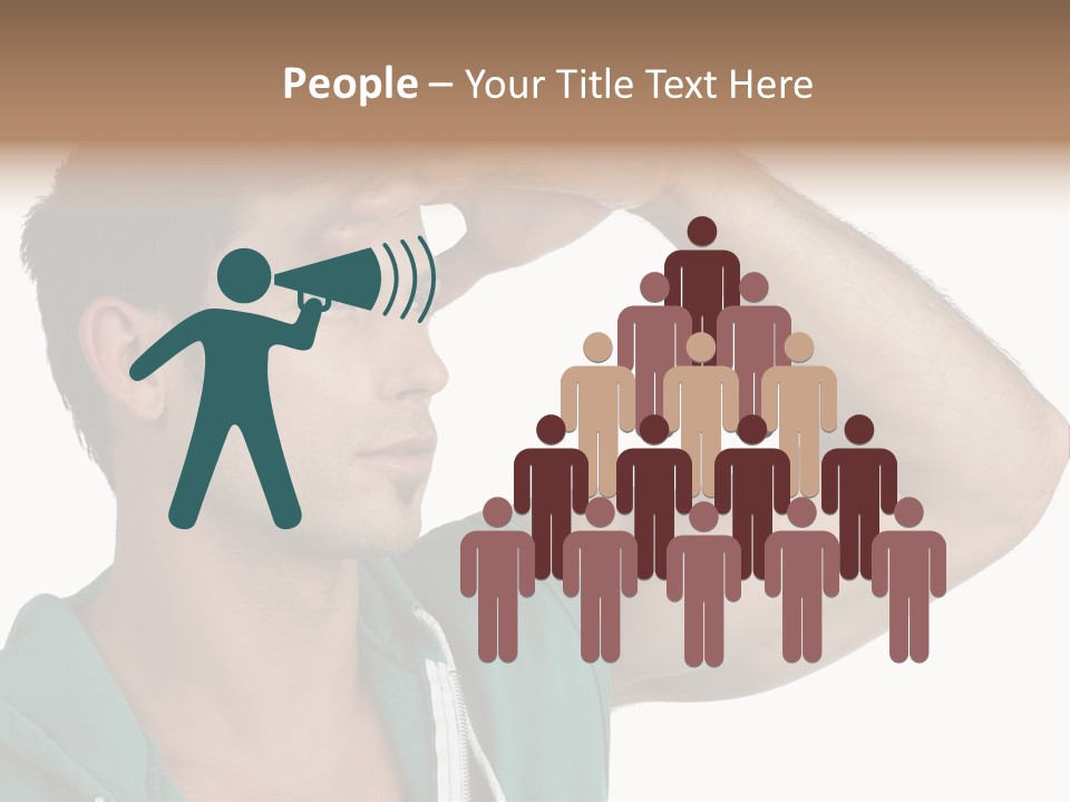 A Man Is Holding His Hand To His Head PowerPoint Template