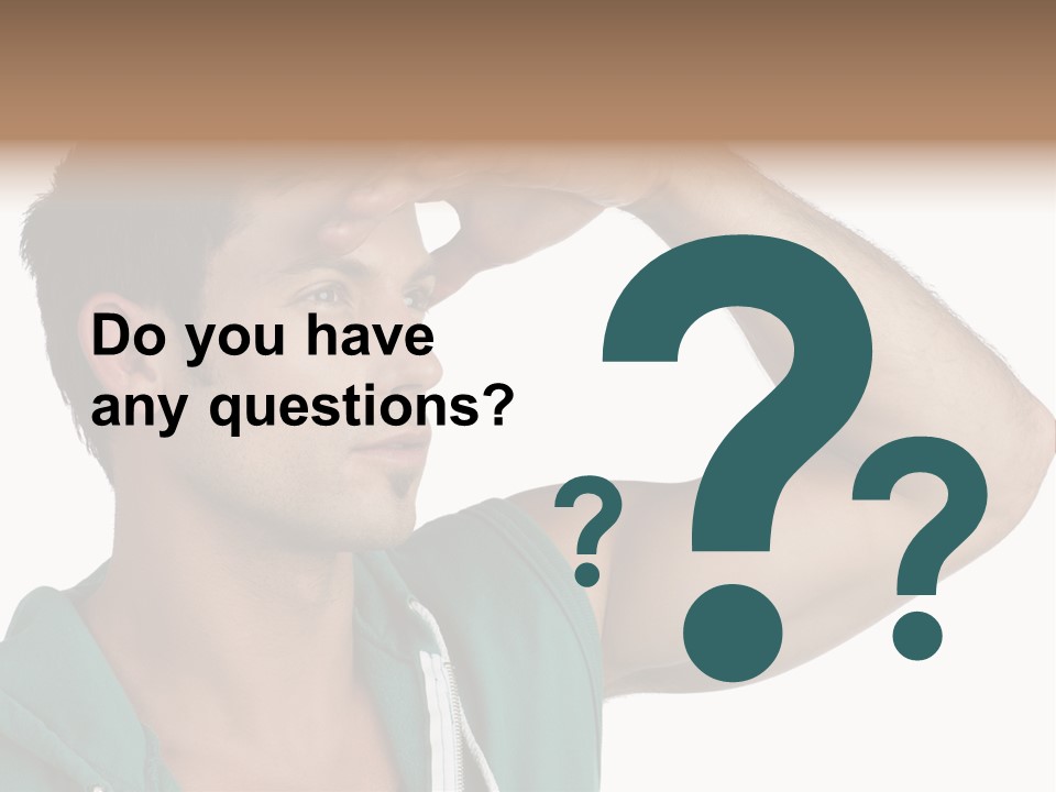 A Man Is Holding His Hand To His Head PowerPoint Template