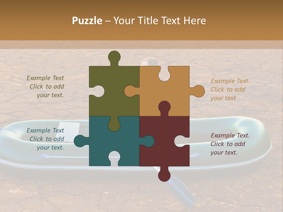 Ailboat Financial Water PowerPoint Template