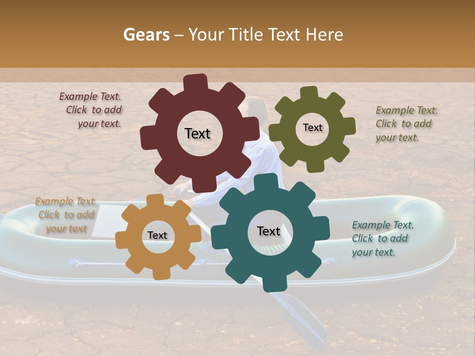 Ailboat Financial Water PowerPoint Template