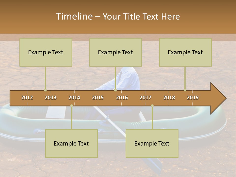 Ailboat Financial Water PowerPoint Template