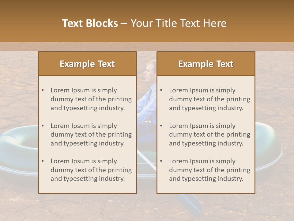 Ailboat Financial Water PowerPoint Template