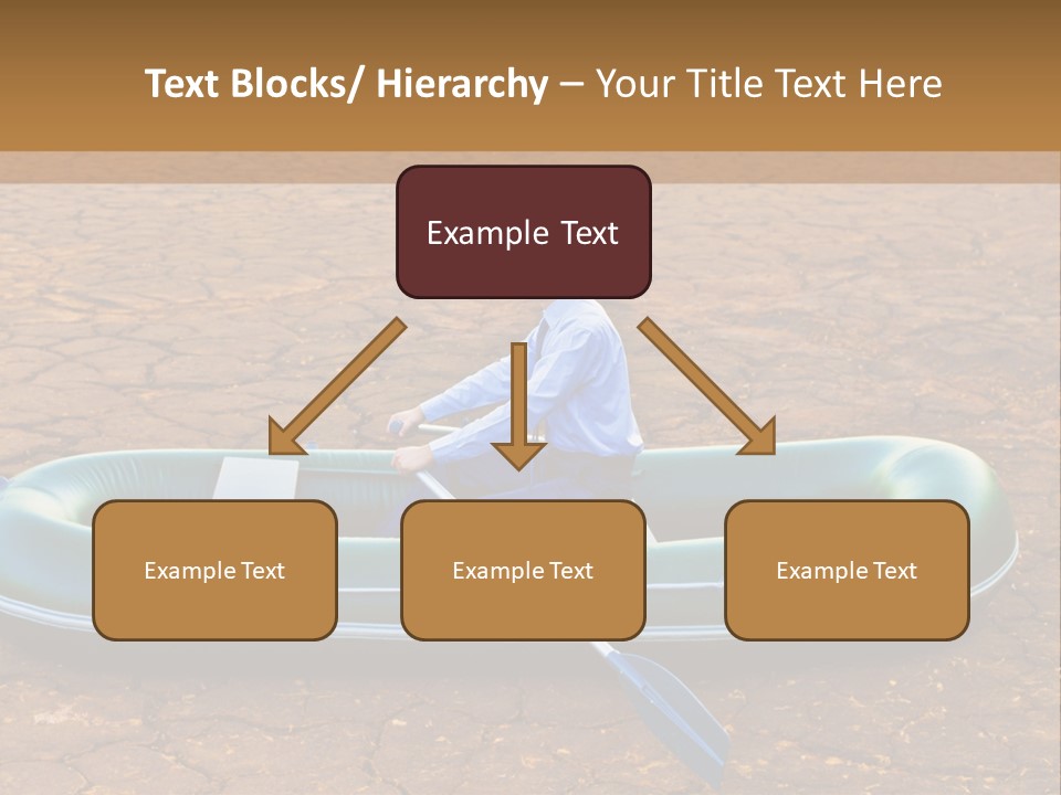 Ailboat Financial Water PowerPoint Template