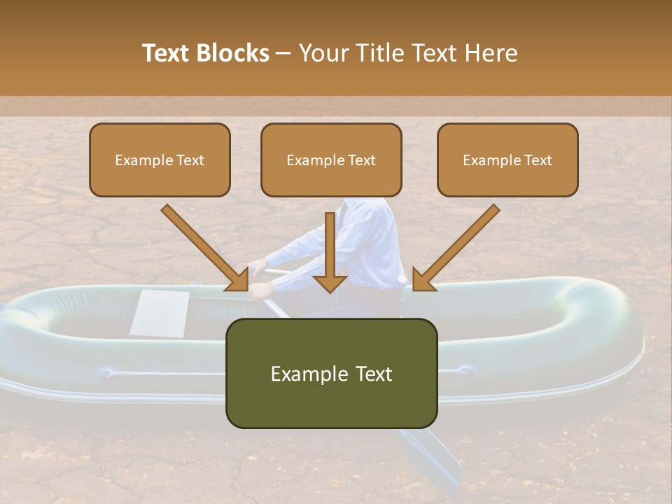 Ailboat Financial Water PowerPoint Template