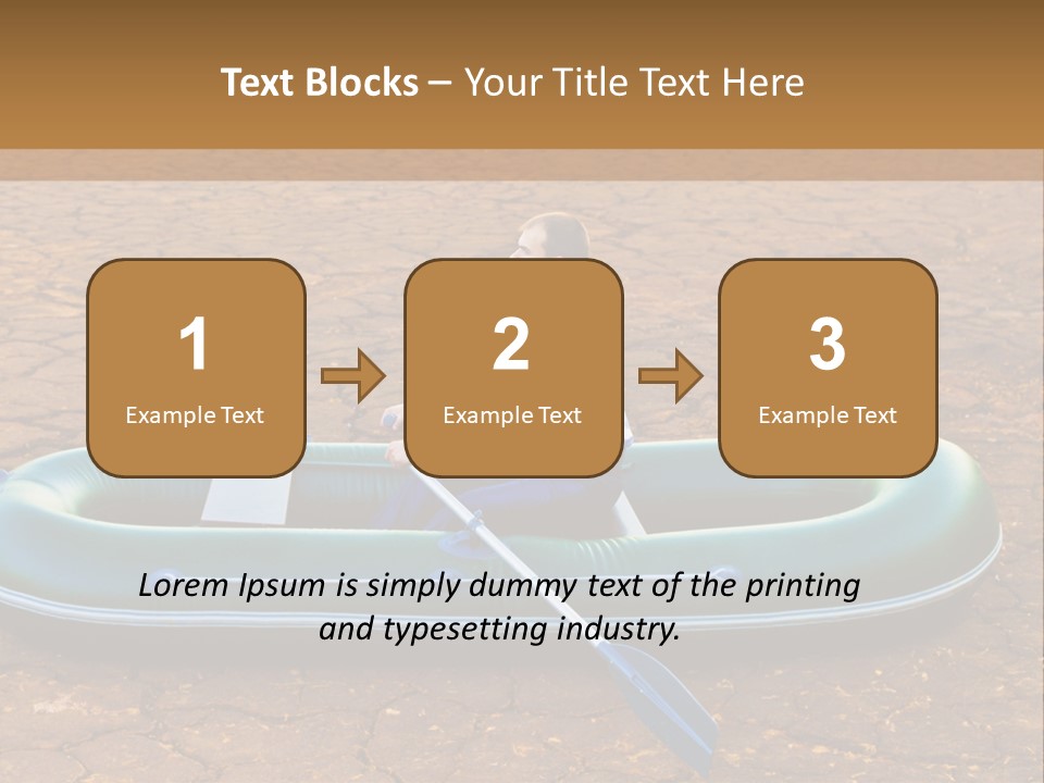 Ailboat Financial Water PowerPoint Template