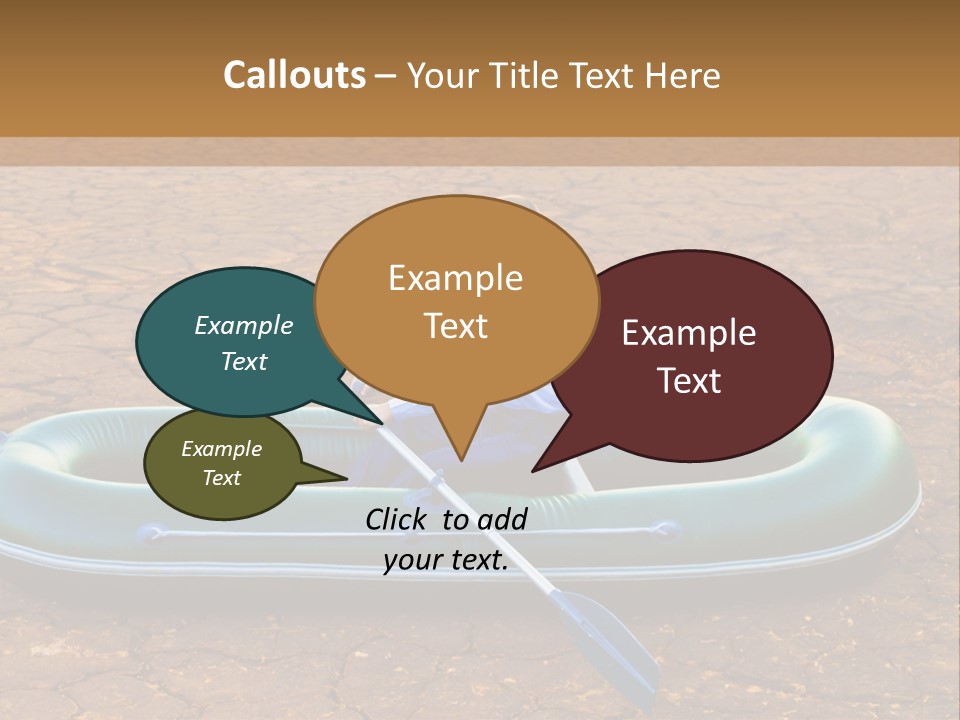 Ailboat Financial Water PowerPoint Template